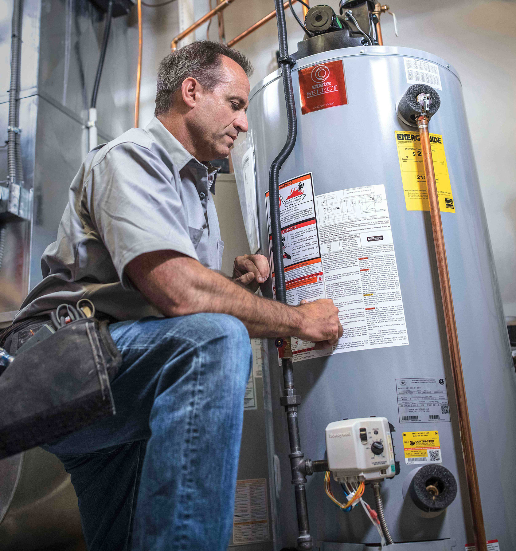 Selecting a new water heater heating my home